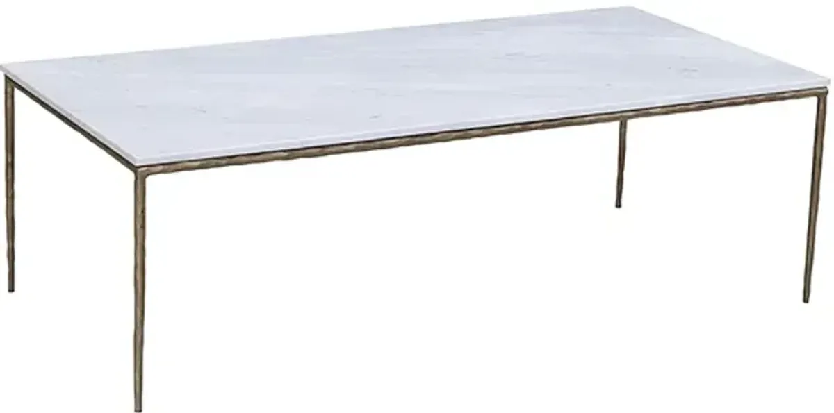 Dovetail Furniture Salas White Coffee Table