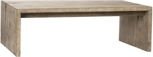 Dovetail Furniture Merwin Light White Wash Coffee Table