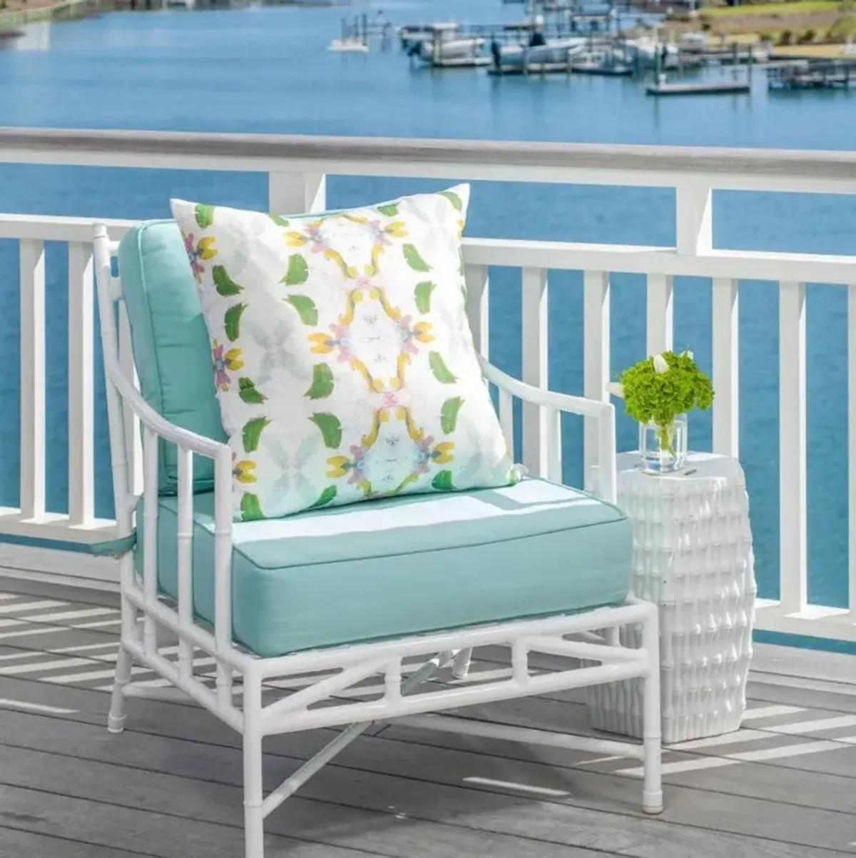 Laura Park Designs Dogwood 22 x 22 Outdoor Pillow
