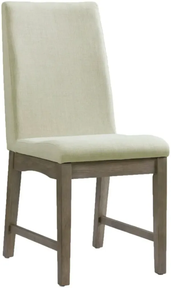 Elements International Dapper Gray Dining Side Chair