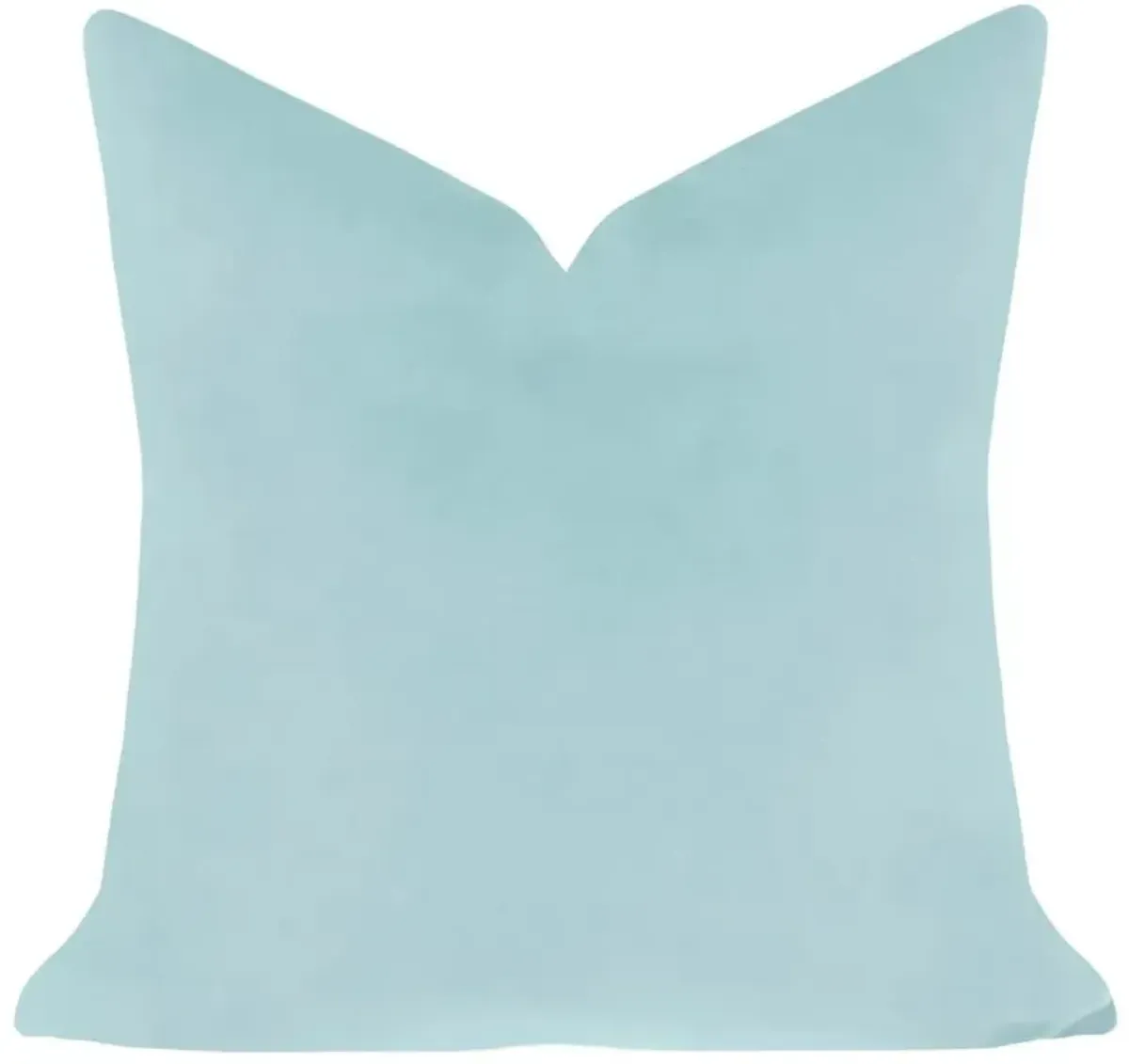 Laura Park Designs Spa Blue Cotton Velvet 22 x 22 Pillow
