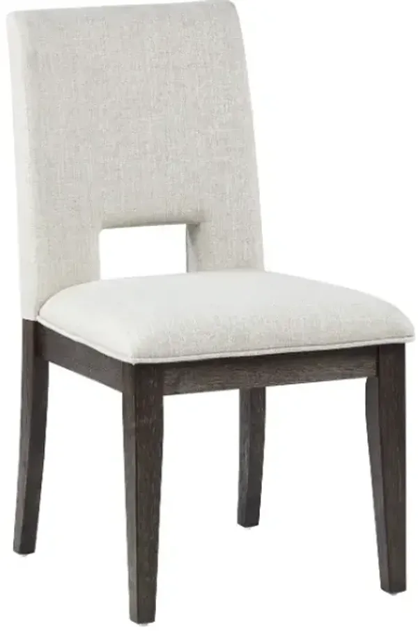 Steve Silver Co. Evan Eggshell/Walnut Dining Side Chair