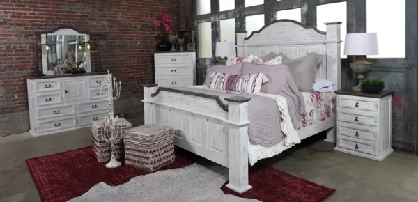 Vintage Furniture Hulk 3 Piece Two-Tone Queen Bedroom Set