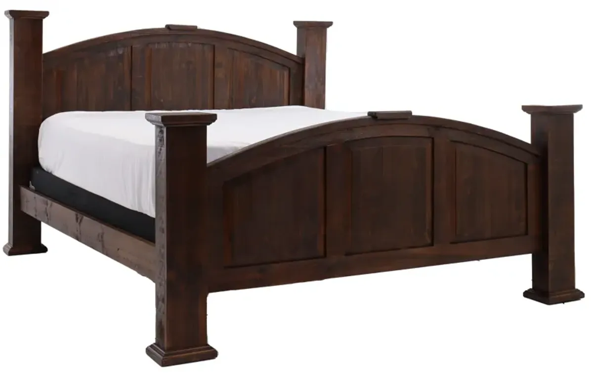 Vintage Furniture Mansion Walnut Queen Bed