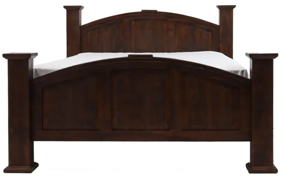 Vintage Furniture Mansion Walnut 4 Piece King Bedroom Set