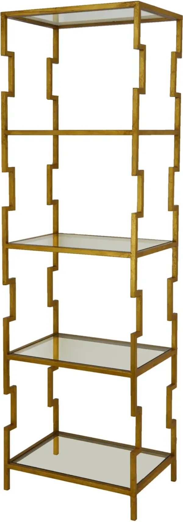 Zeugma Imports Gold Leaf Small Bookcase