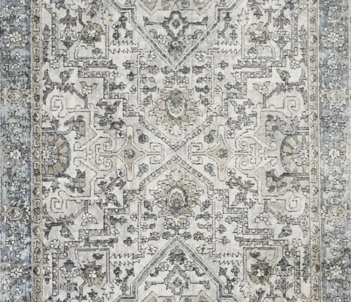 Mayberry Rugs Firenze Blue/Noble Ivory 8"x10" Area Rug
