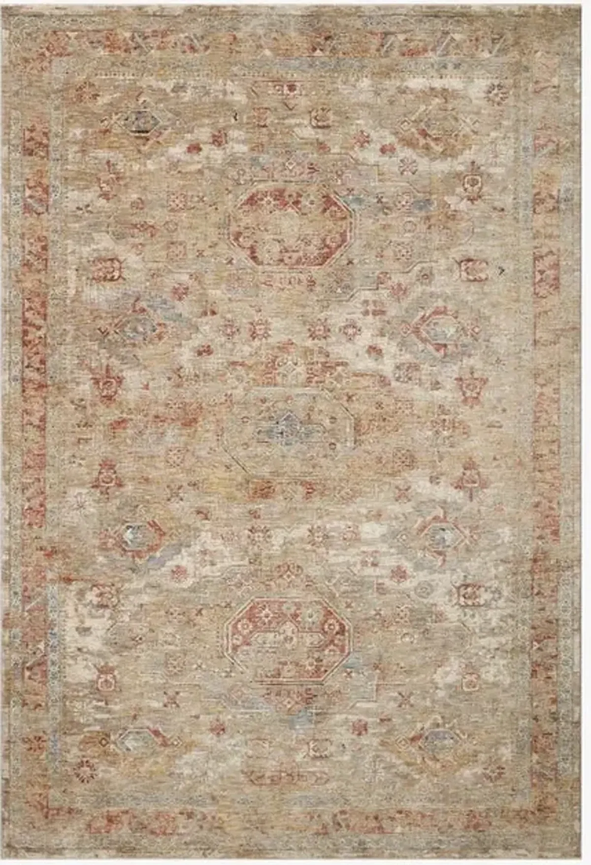 Loloi Gaia Gold/Taupe 8'x10' Area Rug