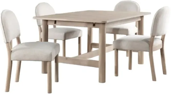 Steve Silver Co. Gabby 5-Piece Washed Oak Dining Set