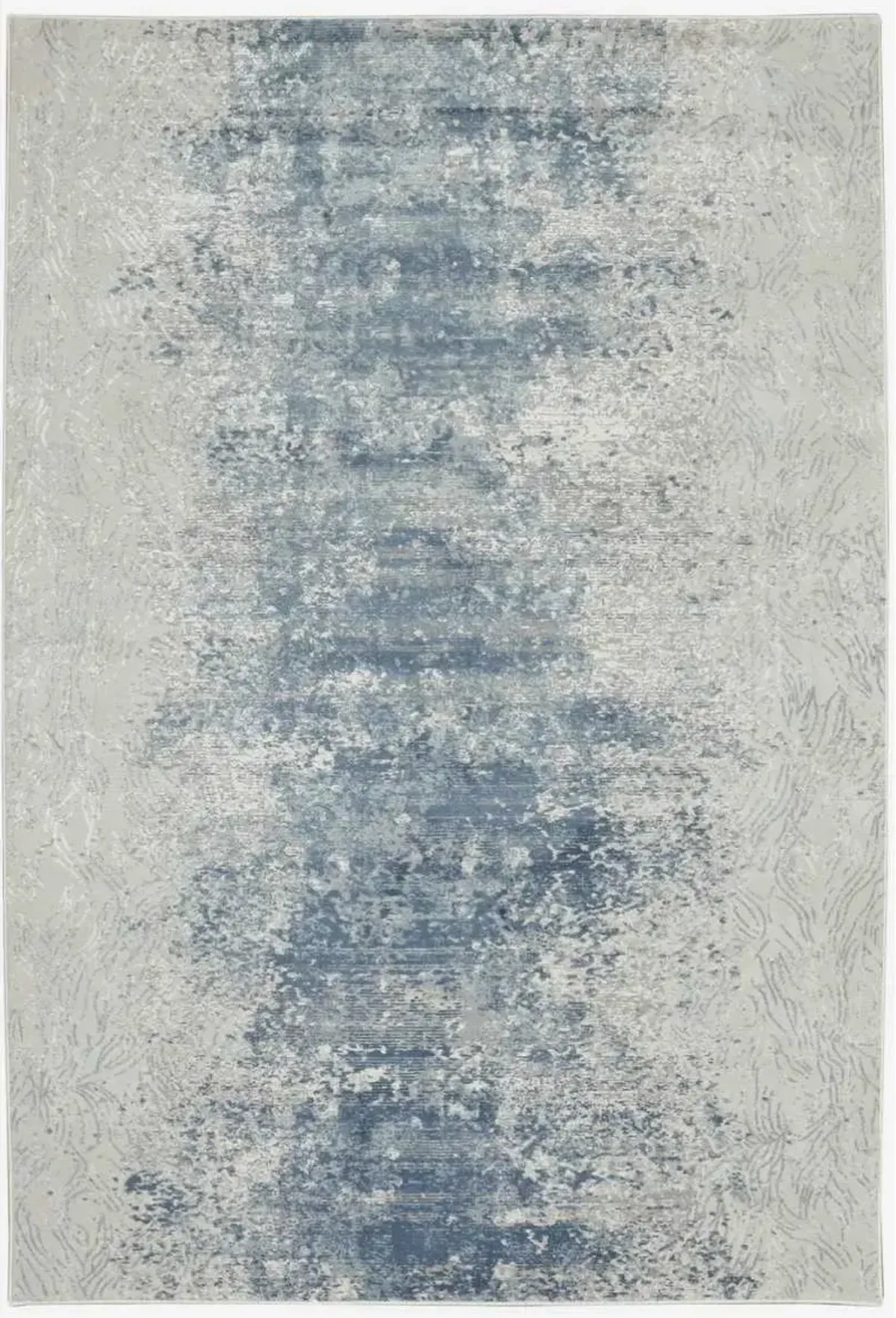 KAS Rugs Generations Blue/Ivory Illusions 8'x11' Area Rug