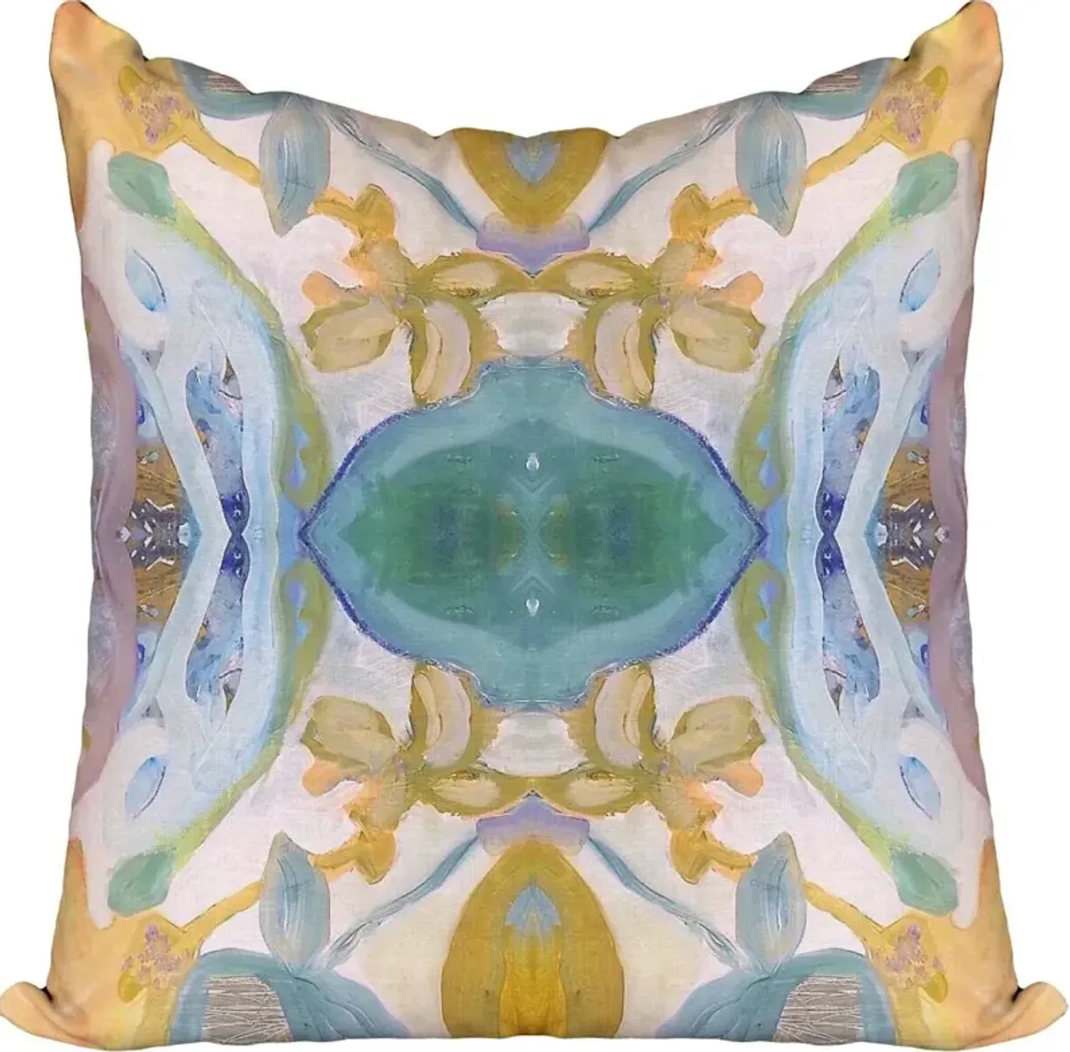 Windy O'Connor Golden Orchid Toss Pillow