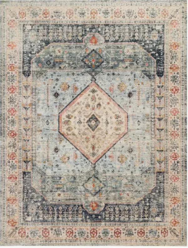 LoloiÂ® Rugs Graham Blue/Antique Ivory 5'x8' Area Rug