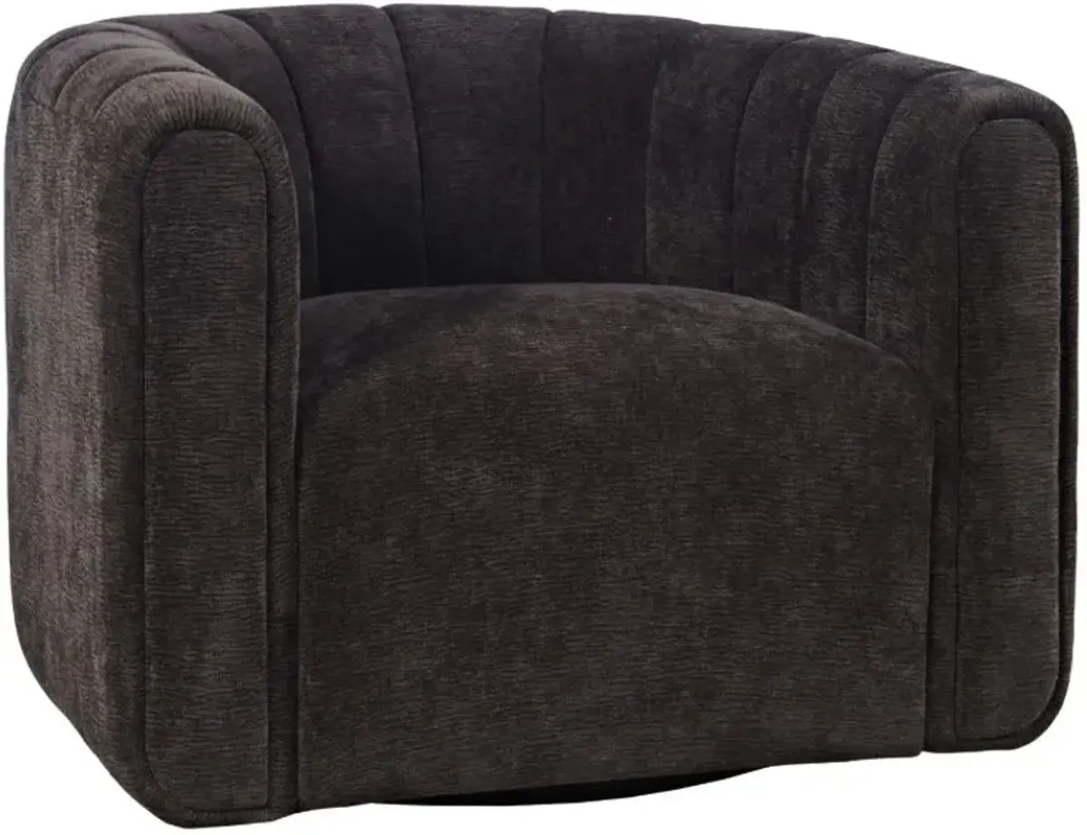 Jofran Inc. Grande Chocolate Swivel Accent Chair