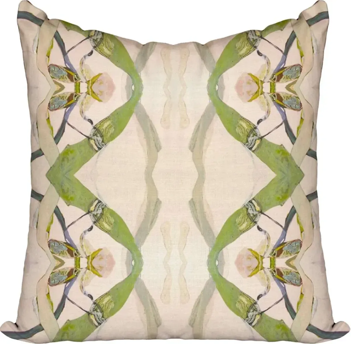 Windy O'Connor Green Moth Toss Pillow 