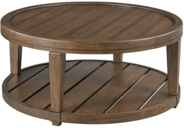 England Furniture Oliver Brown Round Cocktail Table