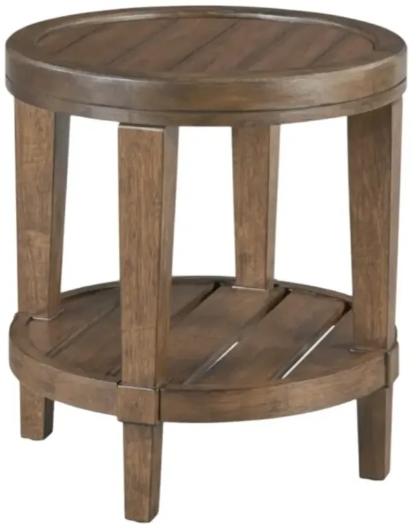 England Furniture Oliver Brown Round End Table