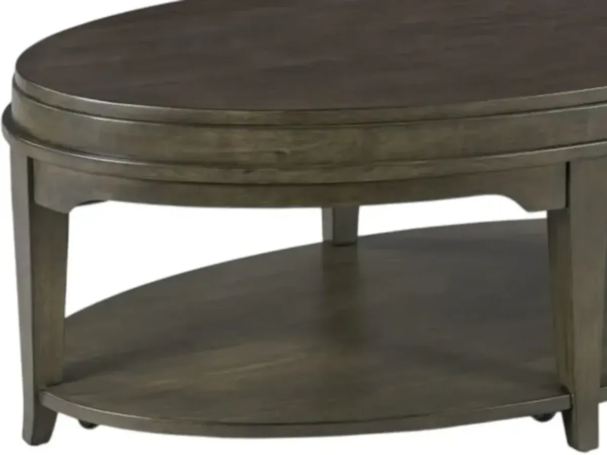 England Furniture Nicolette Charcoal Oval Cocktail Table