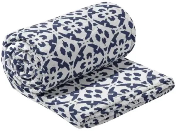 Laura Park Designs Fleece Flannel 50"x60" Porto Tiles Blanket