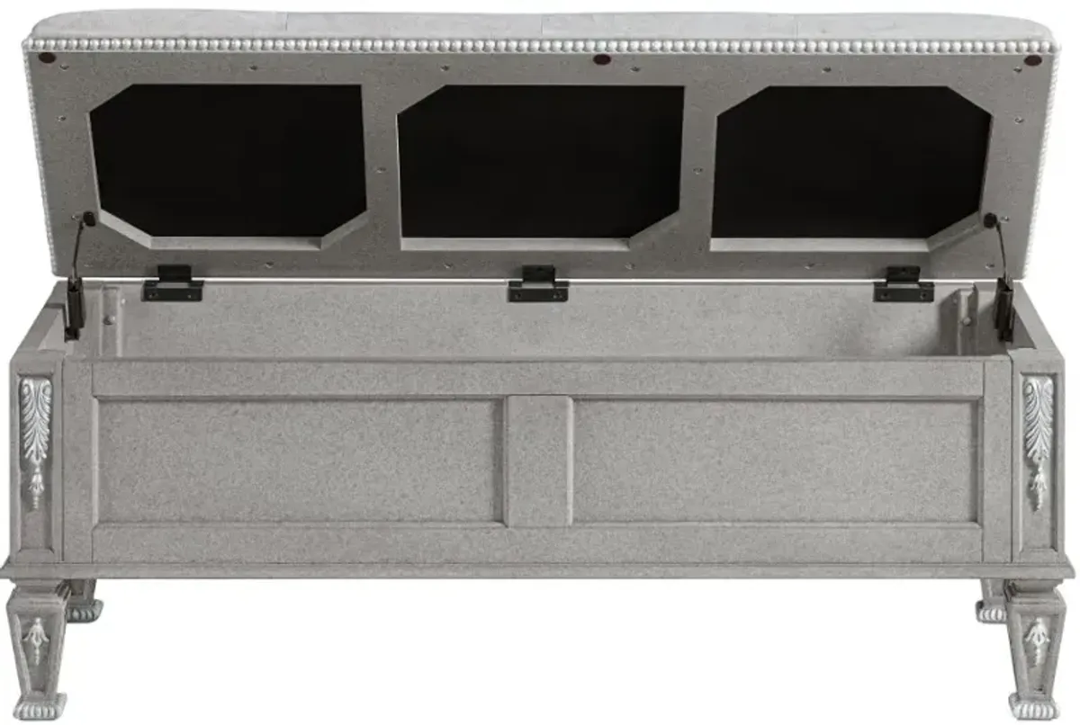 Holland House Gray Storage Bench
