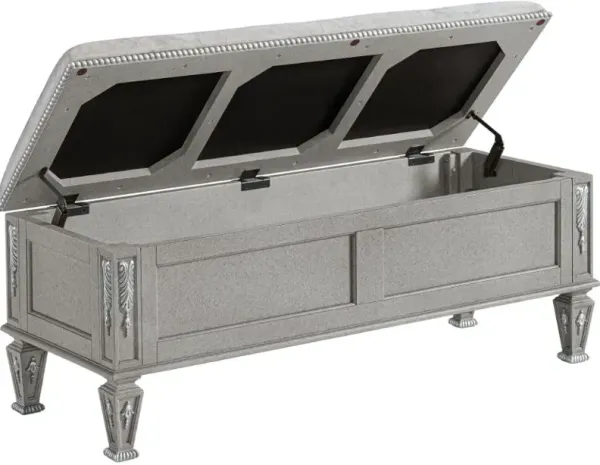 Holland House Gray Storage Bench