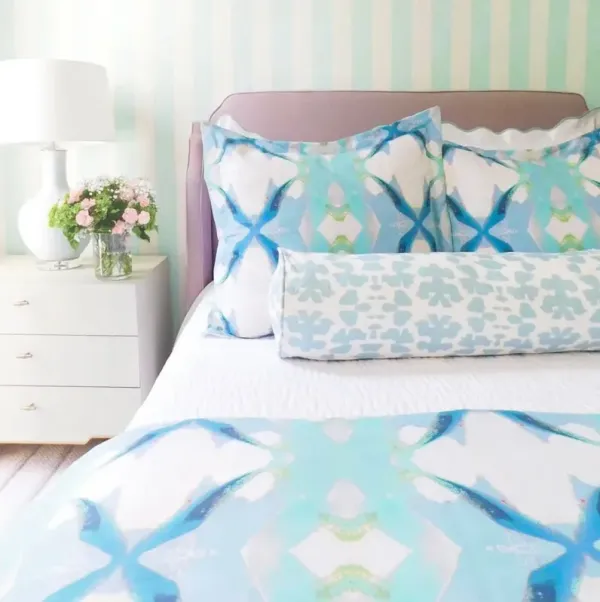 Laura Park Designs Jasmine Blue King Duvet Cover