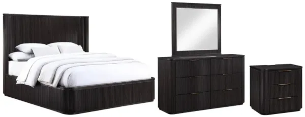 Steve Silver Co. Henry 4-Piece Espresso King Panel Bedroom Set