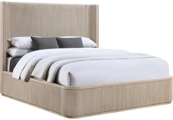 Steve Silver Co. Henry Tan Reeded King Panel Bed