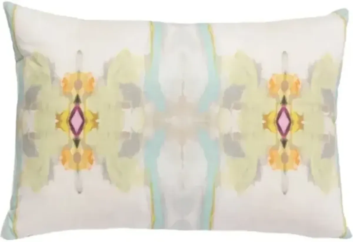 Laura Park Designs Sundance White 14" x 20" Lumbar Pillow
