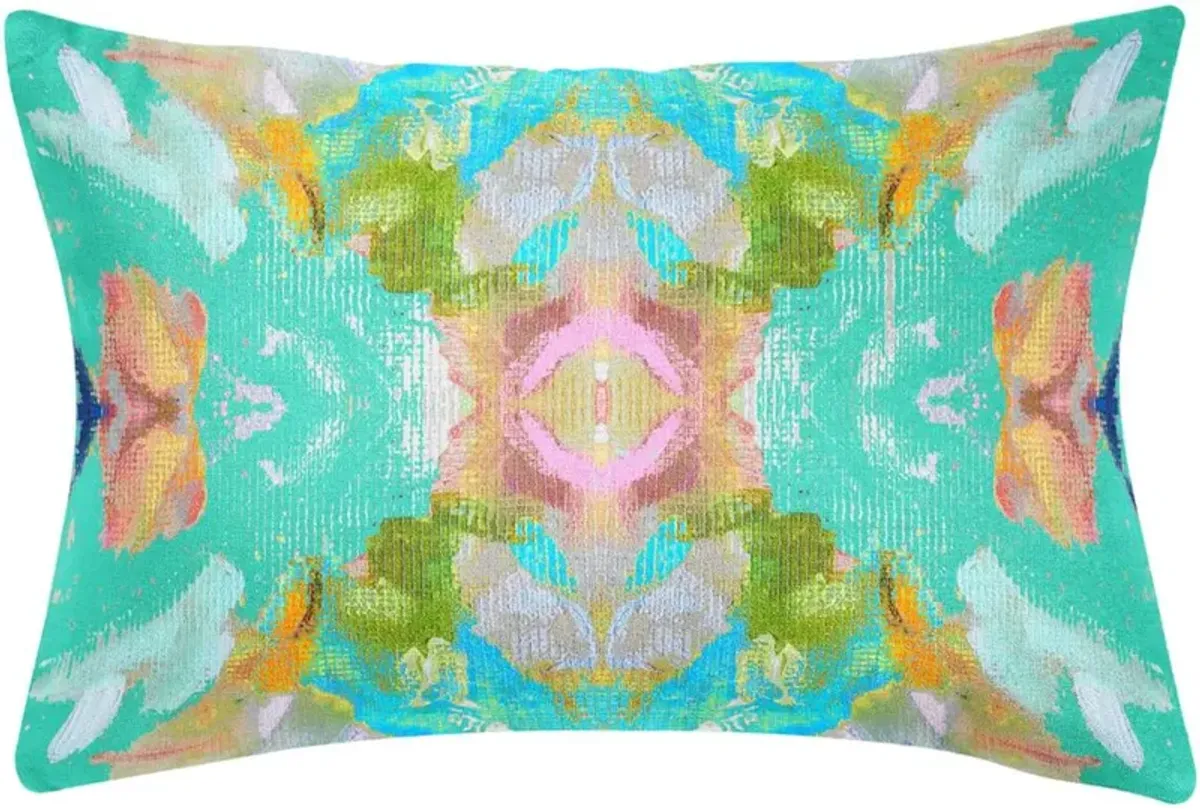 Laura Park Designs Stained Glass Turquoise 14x20 Pillow