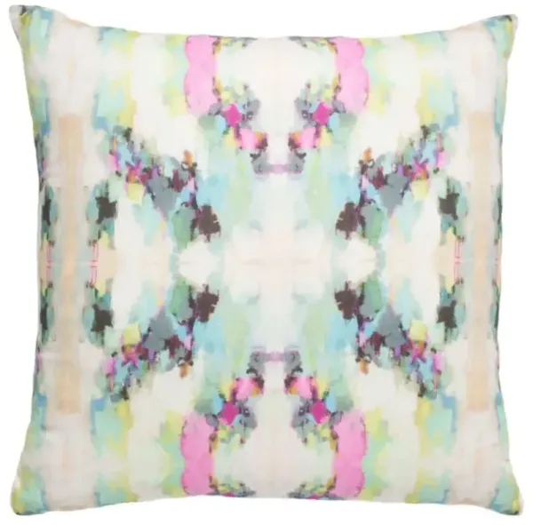 Laura Park Designs Alphabet Soup Multi-Colored 22" x 22" Throw Pillow