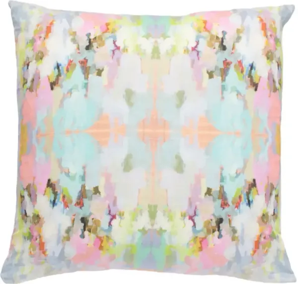 Laura Park Designs Brooks Avenue Multi-Colored 22" x 22" Throw Pillow