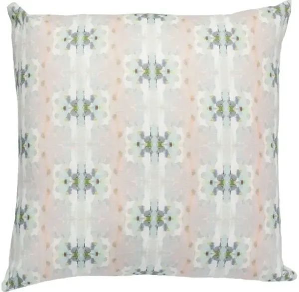 Laura Park Designs Miss Ella Teal 22" x 22" Toss Pillow
