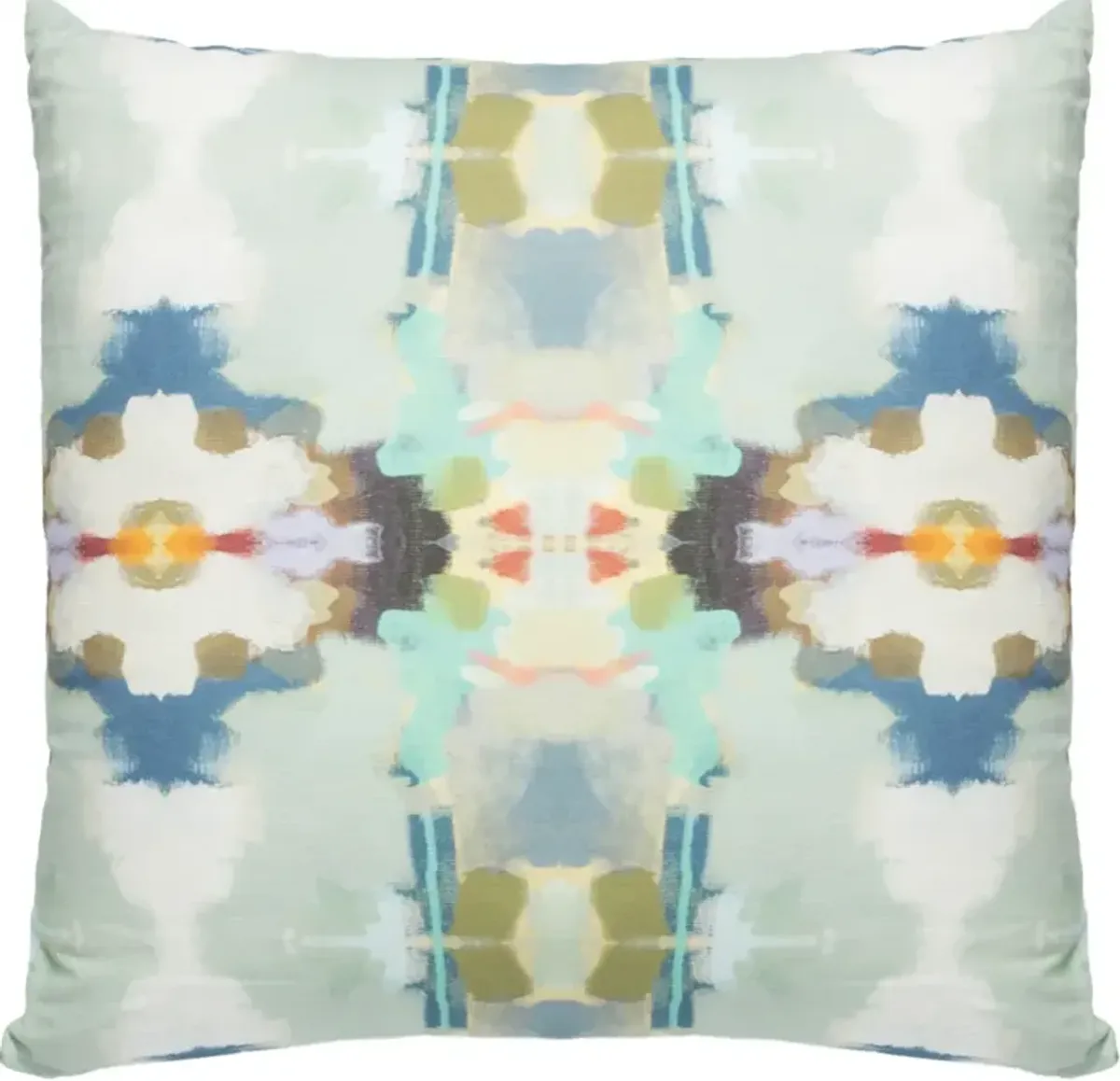 Laura Park Designs Orchid Blossom Royal Blue 22" x 22" Throw Pillow