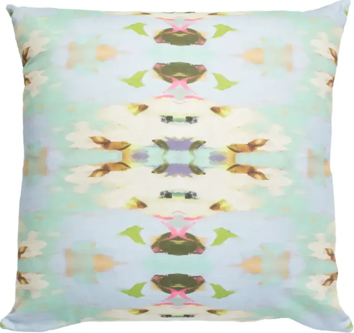 Laura Park Designs Summer Garden Light Blue 22" x 22" Throw Pillow