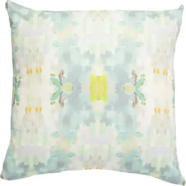 Laura Park Designs Coral Bay Green 22" x 22" Throw Pillow