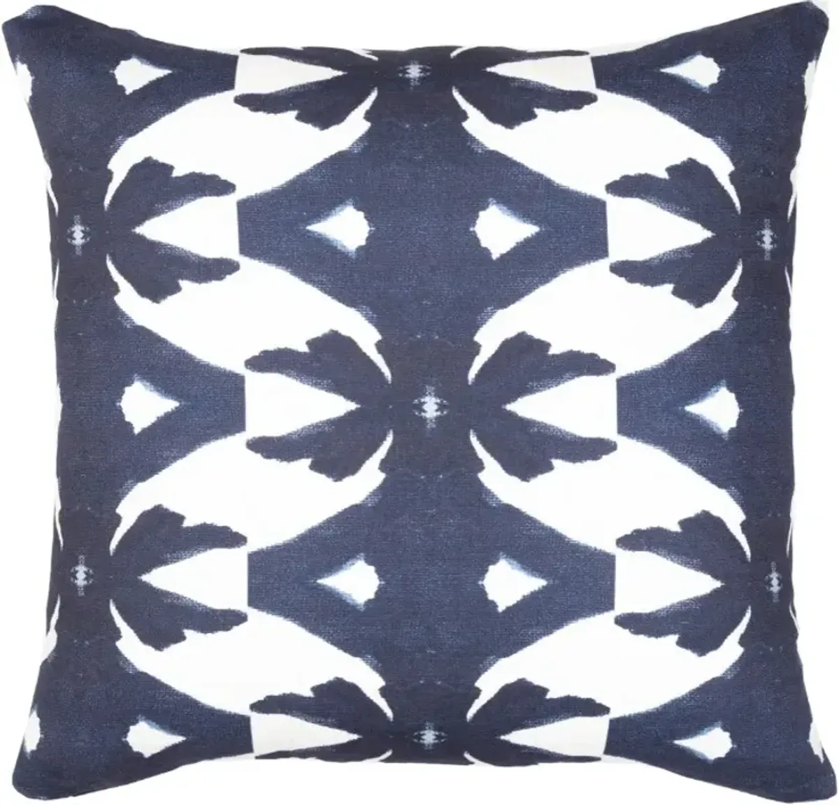 Laura Park Designs Palm Navy 22â x 22â Toss Pillow