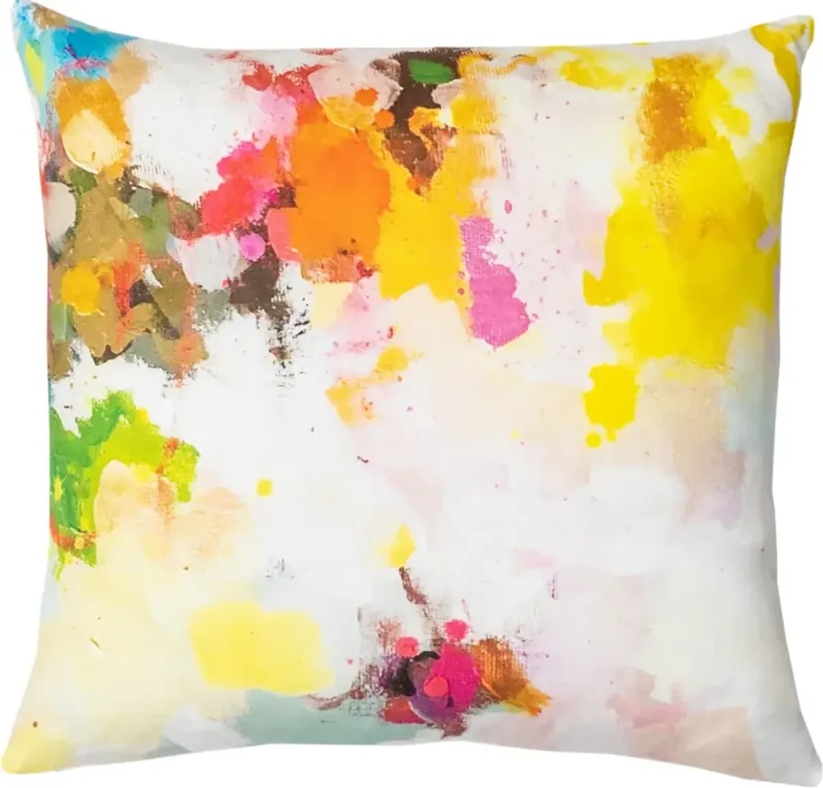Laura Park Designs Flower Child Multi-Colored  22" x 22" Throw Pillow