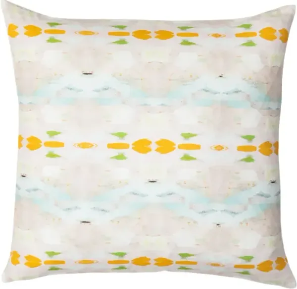 Laura Park Designs Flower Child Orange 22" x 22" Throw Pillow