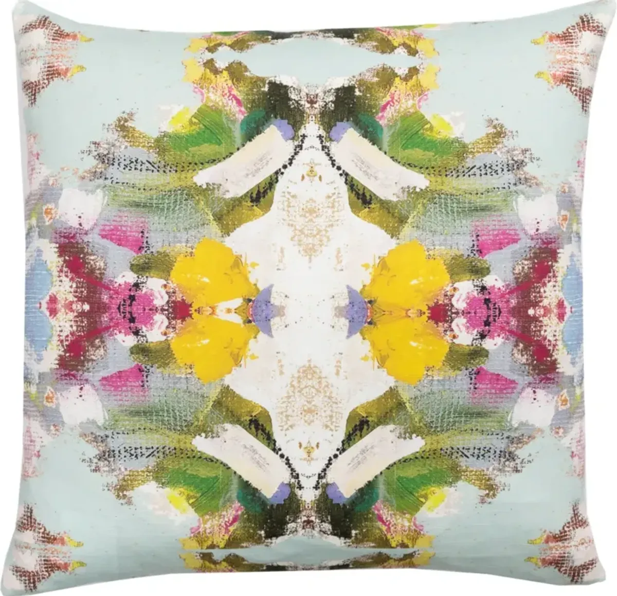 Laura Park Designs Poppy Blue 22" x 22" Throw Pillow