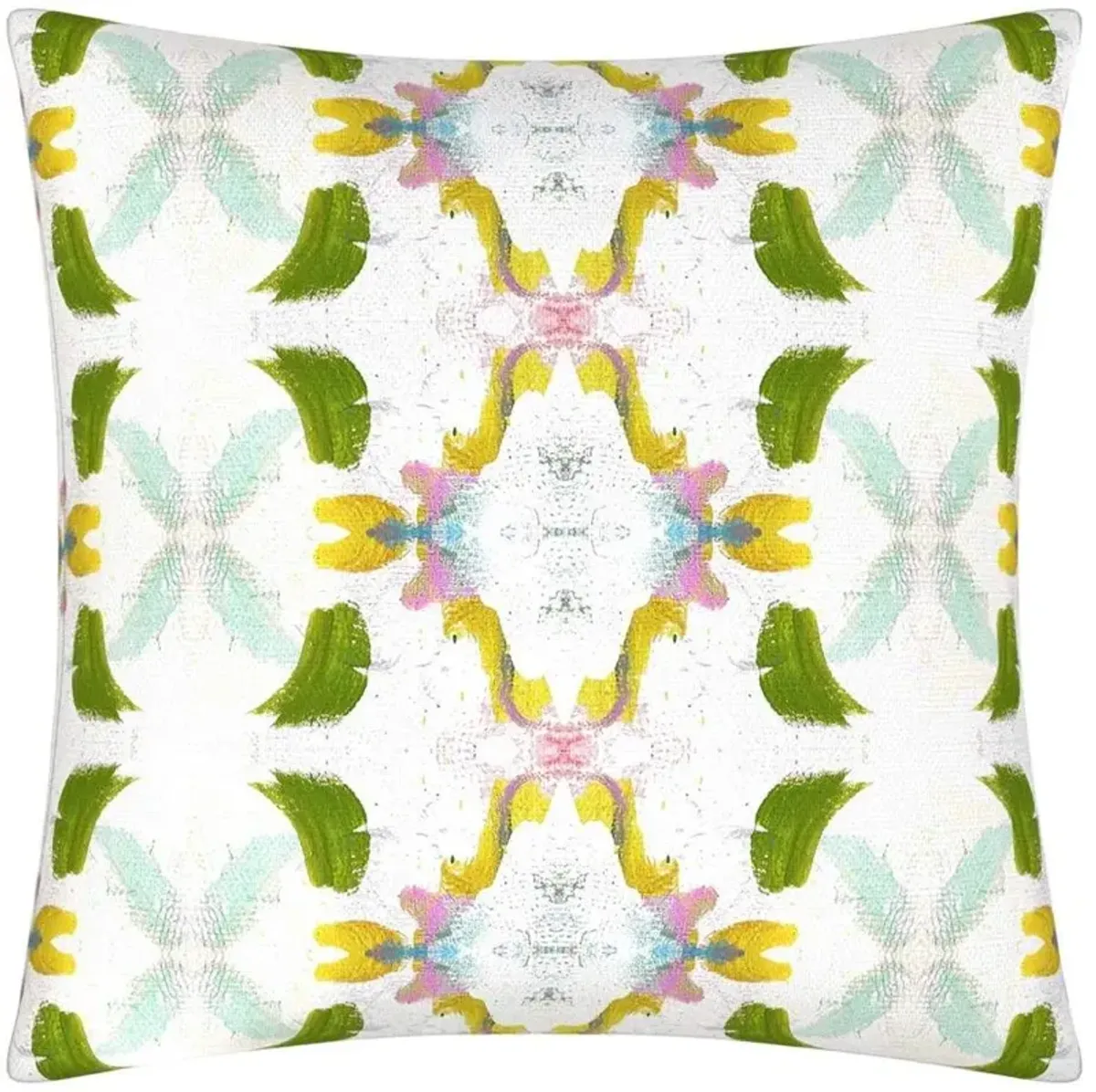 Laura Park Designs Dogwood Green/White 22" x 22" Pillow