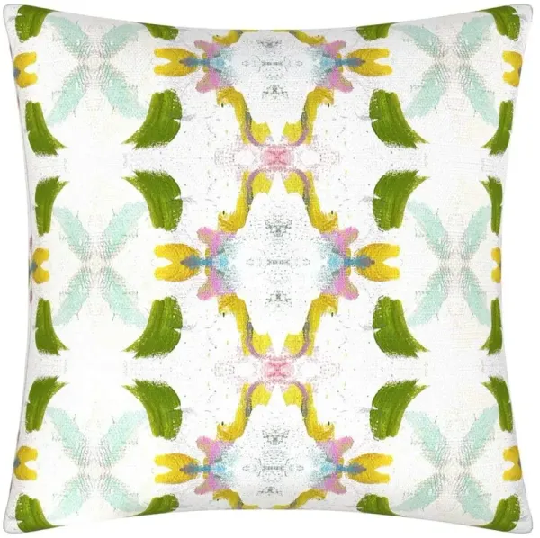 Laura Park Designs Dogwood Green/White 22" x 22" Pillow