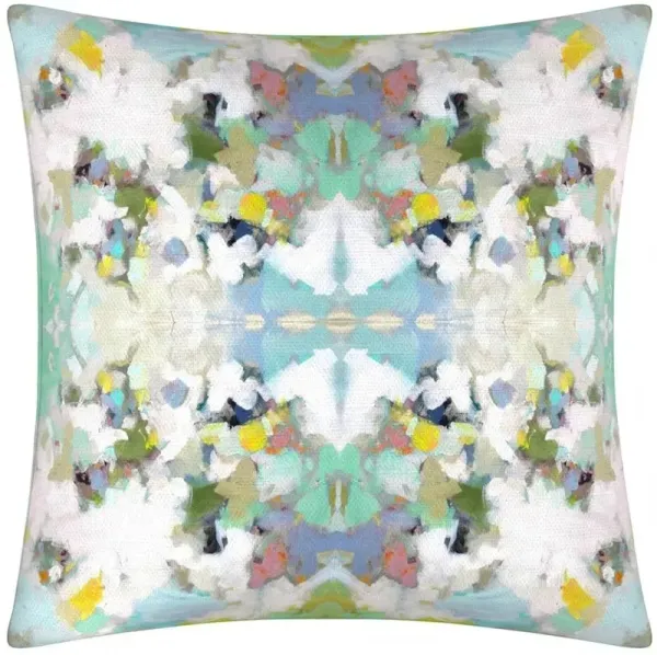 Laura Park Designs Lady Bird Blue/White 22" x 22" Pillow