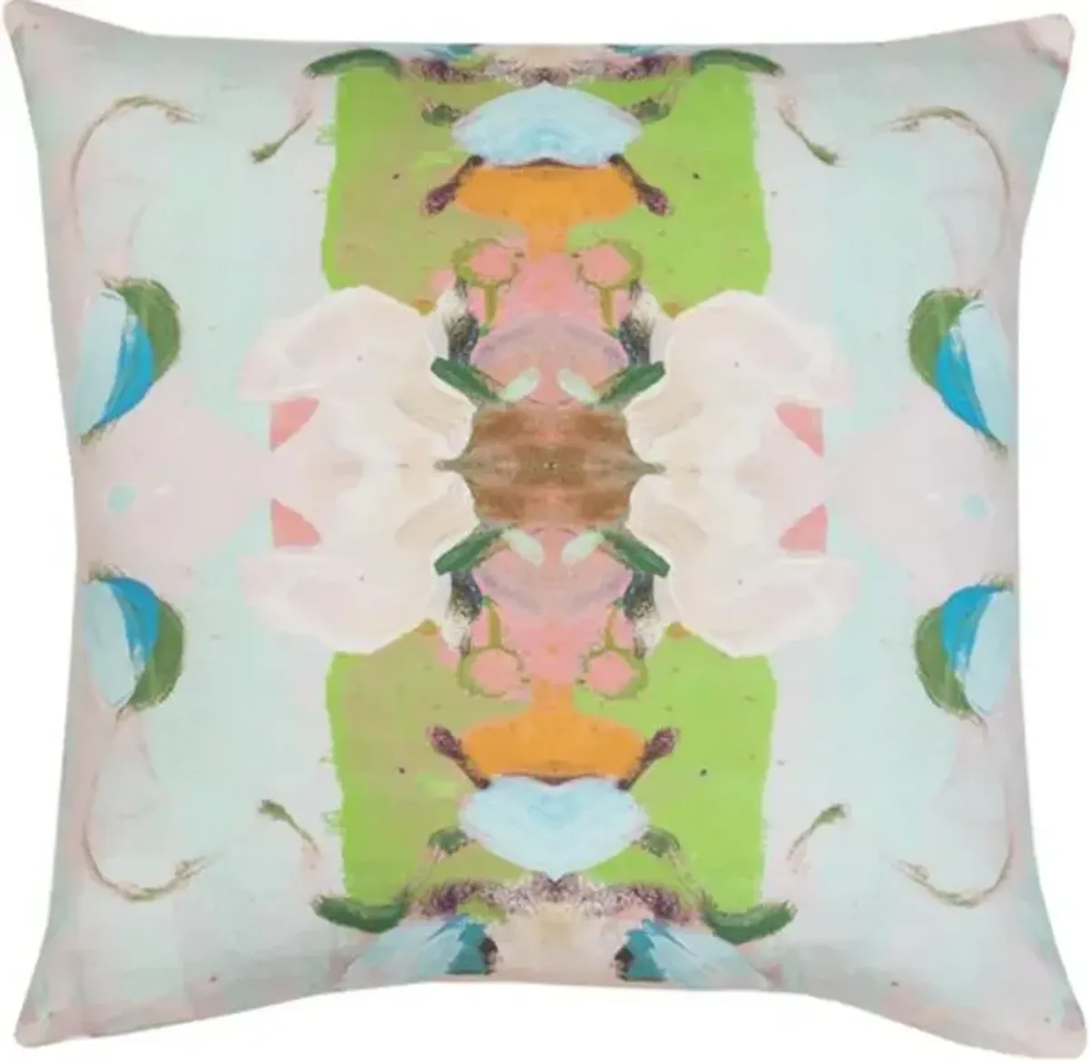 Laura Park Designs Monet's Garden Green 22" x 22" Toss Pillow