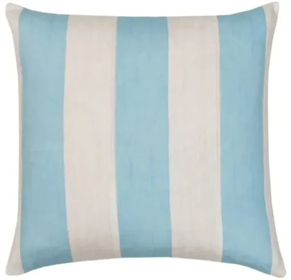 Laura Park Designs Versailles Stripe Blue 22" x 22" Throw Pillow