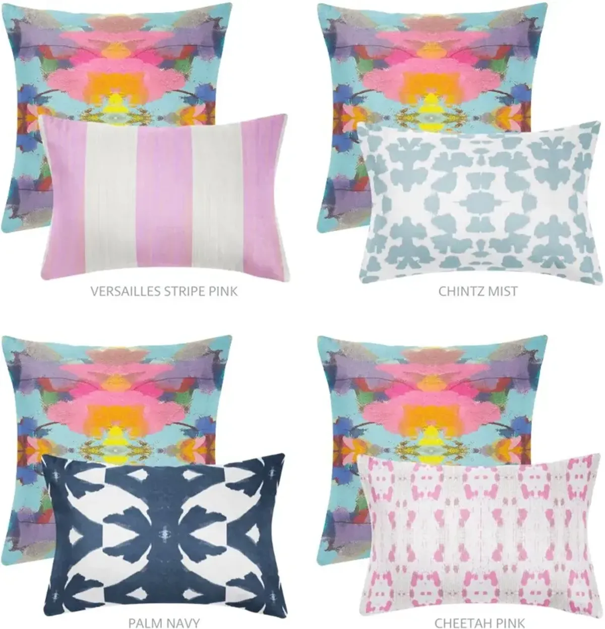 Laura Park Designs Antigua Smile Multi-Colored 22 x 22 Pillow