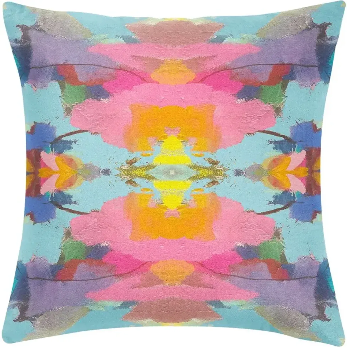 Laura Park Designs Antigua Smile Multi-Colored 22 x 22 Pillow