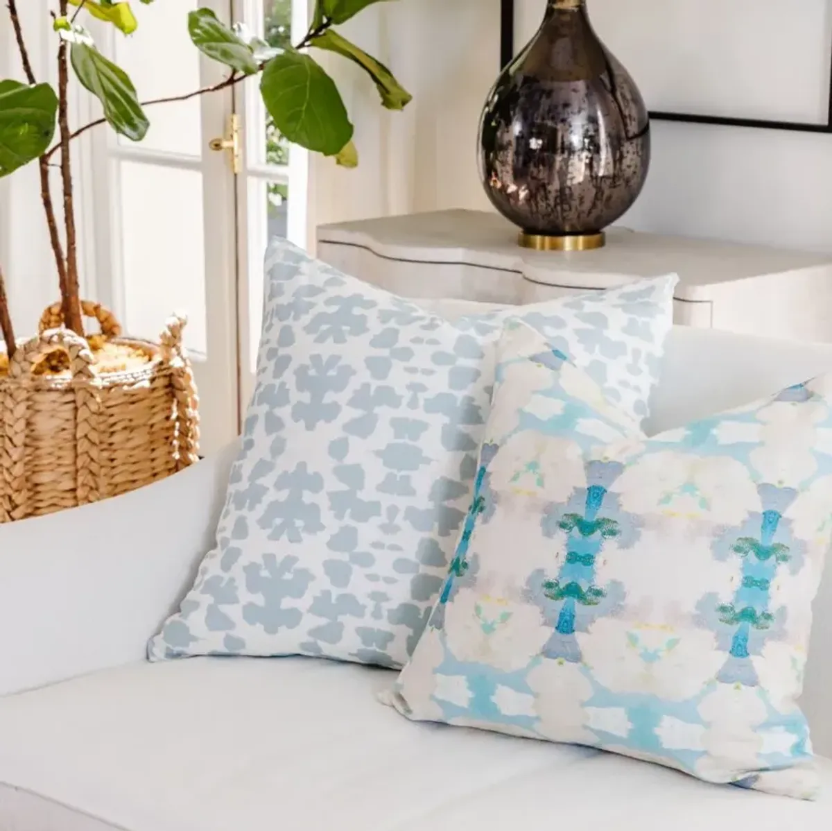 Laura Park Designs Blue Lagoon 22 x 22 Pillow