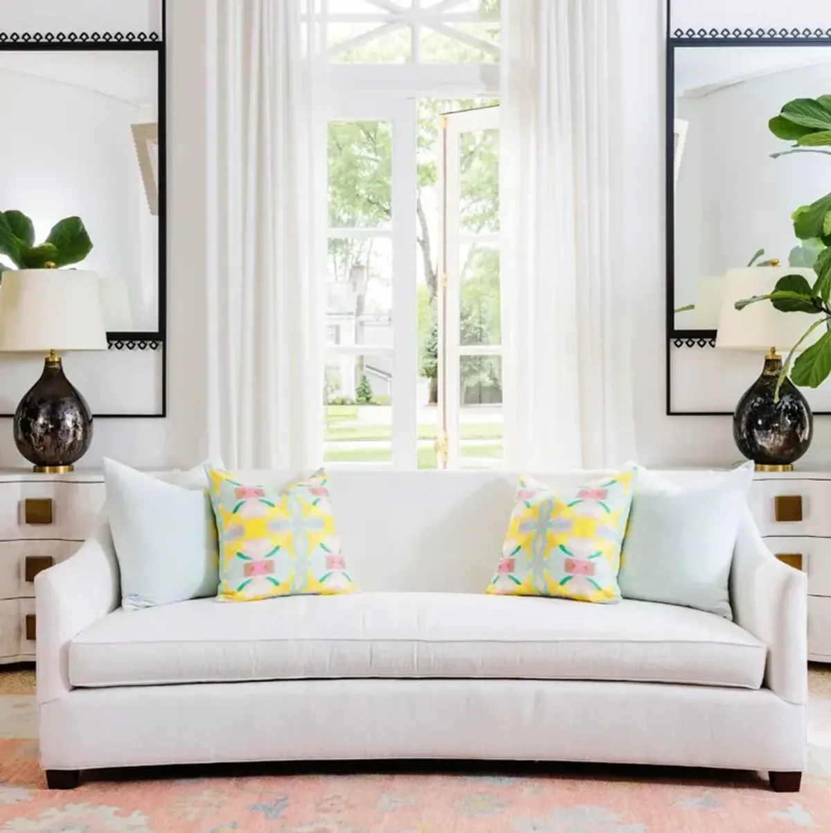 Laura Park Designs With a Twist Yellow 22 x 22 Pillow