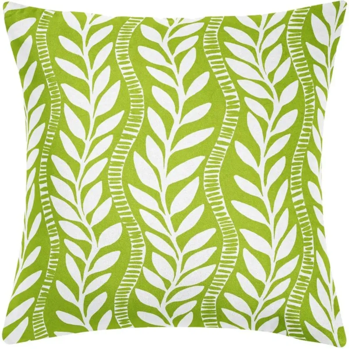 Laura Park Designs Lucy Grymes x Laura Park Vineyard Trellis Green 22 x 22 Pillow