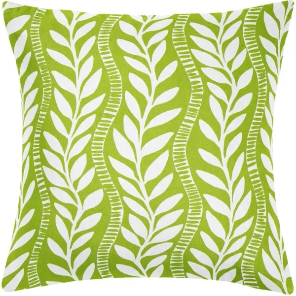 Laura Park Designs Lucy Grymes x Laura Park Vineyard Trellis Green 22 x 22 Pillow